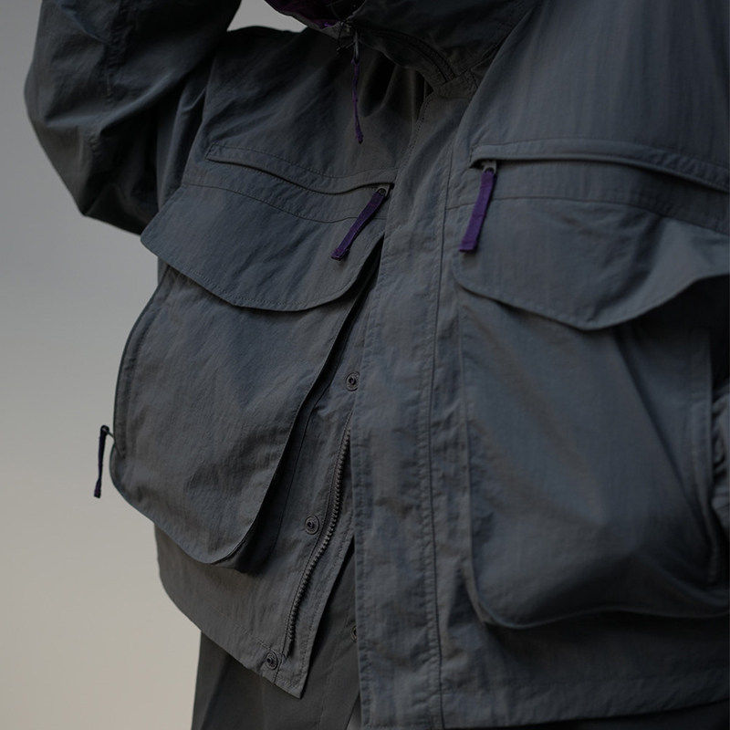 【Humans Mades】DW39日系户外机能多口袋短款连帽夹克外套冲锋衣,淘宝优惠券,粉丝福利购,淘宝优惠卷