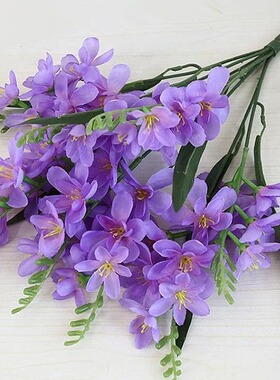 仿真花香雪兰假花婚庆家居客厅桌面摆件摄影道具盆栽花束插花艺