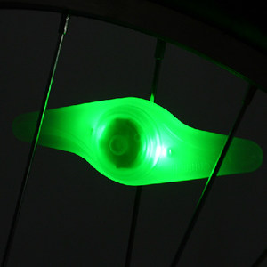 zentorack柳叶灯自行车灯硅胶辐条灯钢丝灯爆闪青蛙灯三色风火轮