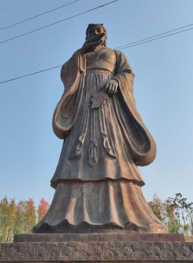 玻璃钢仿铜羲母人物雕塑摆件