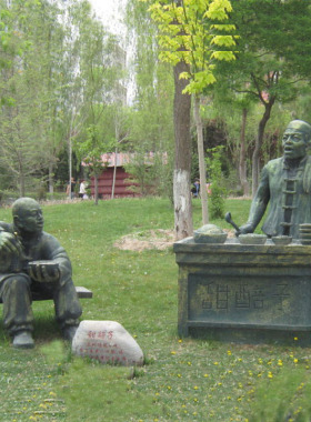 兰州拉面人物雕塑民俗文化主题