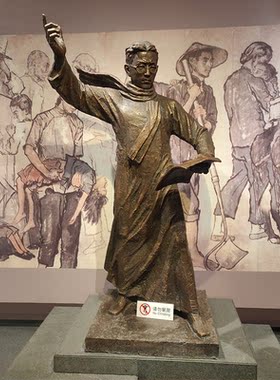 渤言雕塑玻璃钢铸铜古代人物