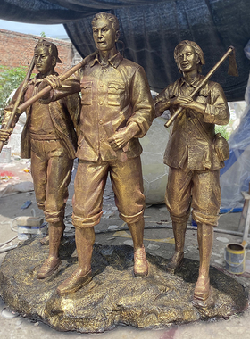 渤言雕塑大型公园人物雕塑定制