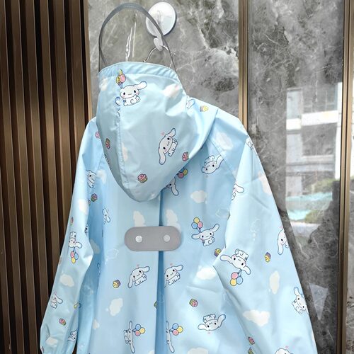 2026新儿童雨衣卡通大耳狗轻薄透气速干便携学生全身加长亲子雨披 - 图2