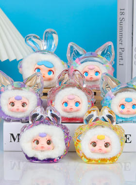 卡通糖果乐园盲盒萌粒潮玩装饰卧室创意小摆件公仔礼品