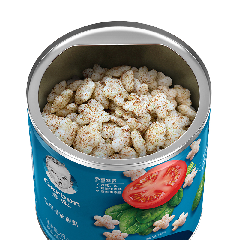 友淘母婴专营店嘉宝有机泡芙婴幼儿星星泡芙辅食 无添加食盐婴儿儿童零食泡芙5罐0