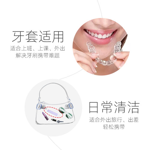 折叠便携软毛牙刷可收缩出差旅行专用套装迷你随身携带马卡龙小头 - 图2