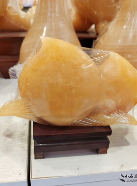 天然黄玉寿桃客厅桌面摆件