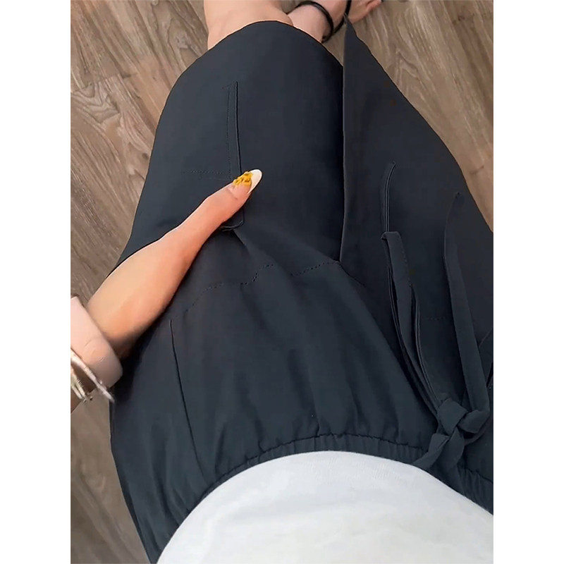 深灰色休闲裤裙女2025夏季薄款大码梨形身材宽松显瘦a字阔腿短裤,淘宝优惠券,粉丝福利购,淘宝优惠卷