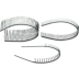Giặt headband Người cao tuổi Vô hình Hàn Quốc Kim loại Sắt Thép Bà Mũ trùm đầu Bà già với Thẻ Răng đầy đủ - Phụ kiện tóc