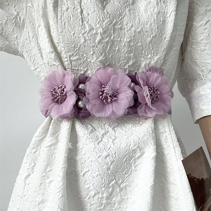 法式风立体花朵腰带女装饰配裙子西装呢子大衣束腰装饰腰封韩国宽,淘宝优惠券,粉丝福利购,淘宝优惠卷