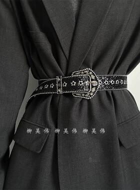 星星孔~欧美皮带百搭配衣服~