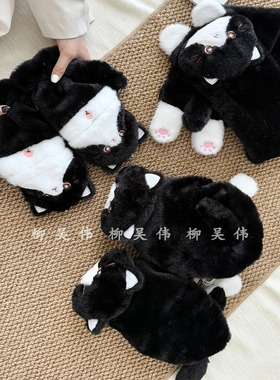 翻盖手套加厚保暖翻盖写字可触屏