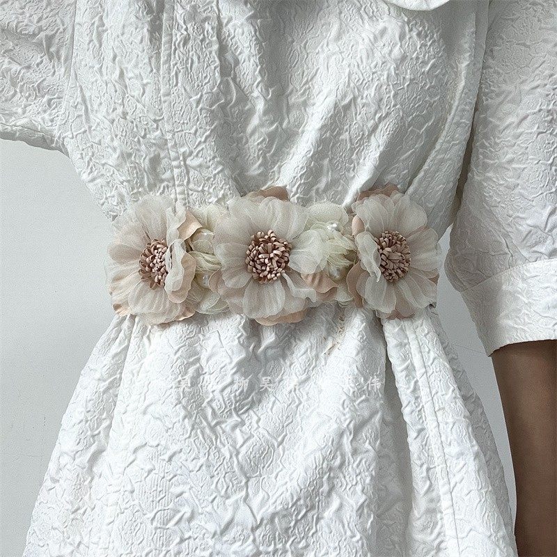 法式风立体花朵腰带女装饰配裙子西装呢子大衣束腰装饰腰封韩国宽,淘宝优惠券,粉丝福利购,淘宝优惠卷