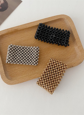 欧美弹力珍珠手链手饰小众