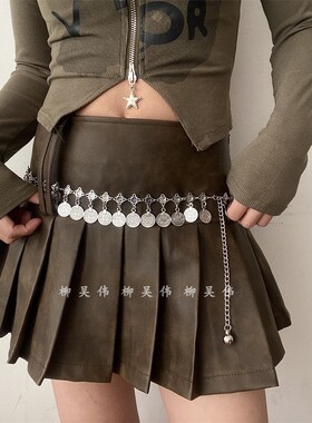 金属吊坠高级感腰链