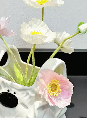 创意小狗花瓶可爱收纳摆件卫生间