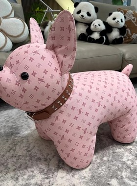 网红法斗狗凳落地摆件暖房装饰