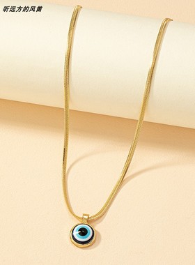 1.4cm恶魔之眼EvilEye锁骨链