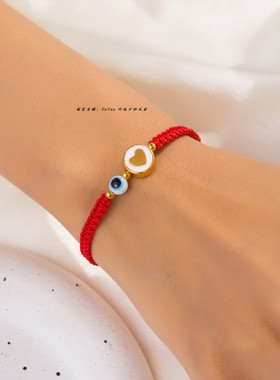 红绳evileye恶魔之眼手链