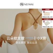 NeiWAI inside and outside clouds Doodle no size bra underpants suit comfort thin undershirt woman