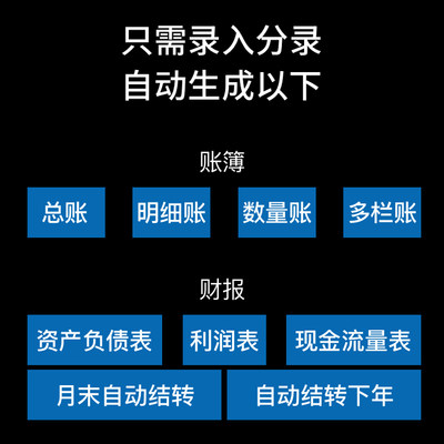 财务记账软件会计做账软件财务excel记账系统自动生成财务报表 虎窝淘
