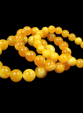 合成二代蜜蜡手链琥珀手串