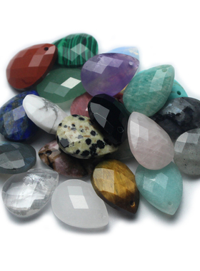 双弧面天然石头吊坠紫水晶