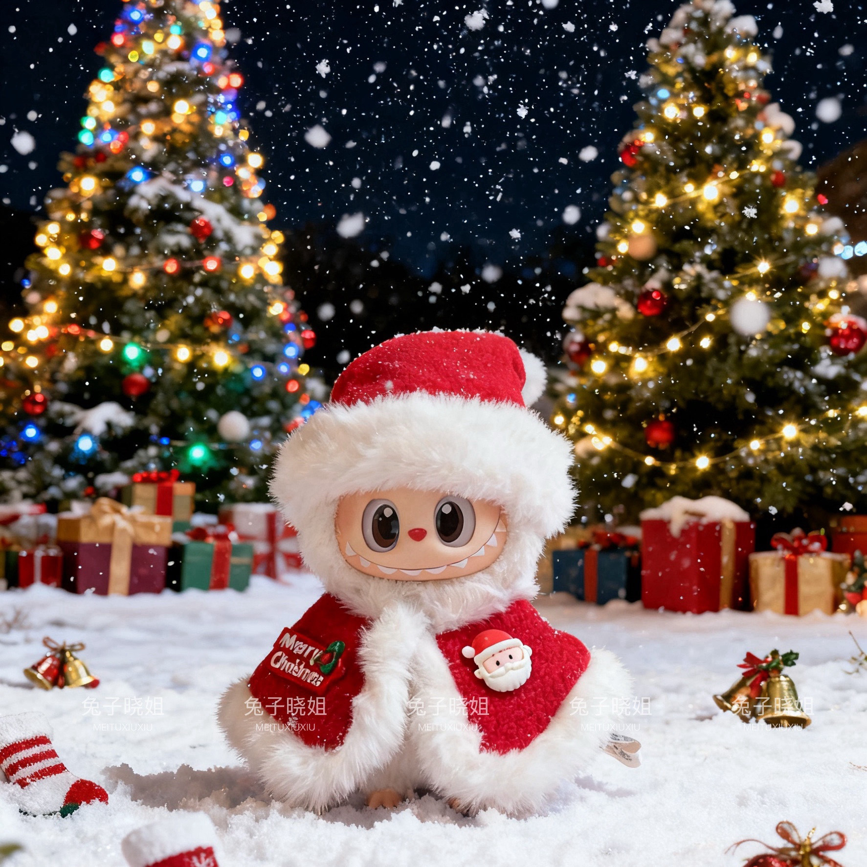 拉布布3.0娃衣Labubu3代衣服前方高能圣诞节日娃衣套装可乐娃衣,淘宝优惠券,粉丝福利购,淘宝优惠卷