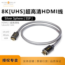 Line World Silver Sphere Silver star Wireworld Audio Video 2 1 Edition 8K HD Line HDMI