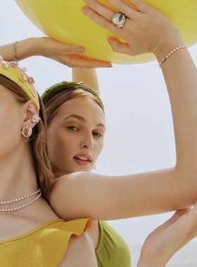 hefang纯银何方果汁蜜桃冰项链