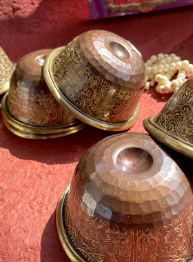 尼泊尔进口紫铜纯手工八吉祥供水