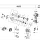 KU272 switch drive plate head housing four-square shaft