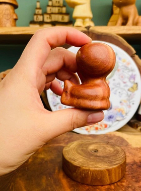 生肖蛇 玫瑰木摆件 把玩件实木雕刻
