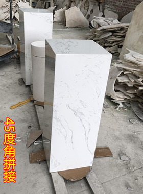 艺术风大理石展示台定做现代雕塑