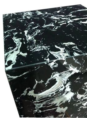 会所走廊展示台大理石底座定制