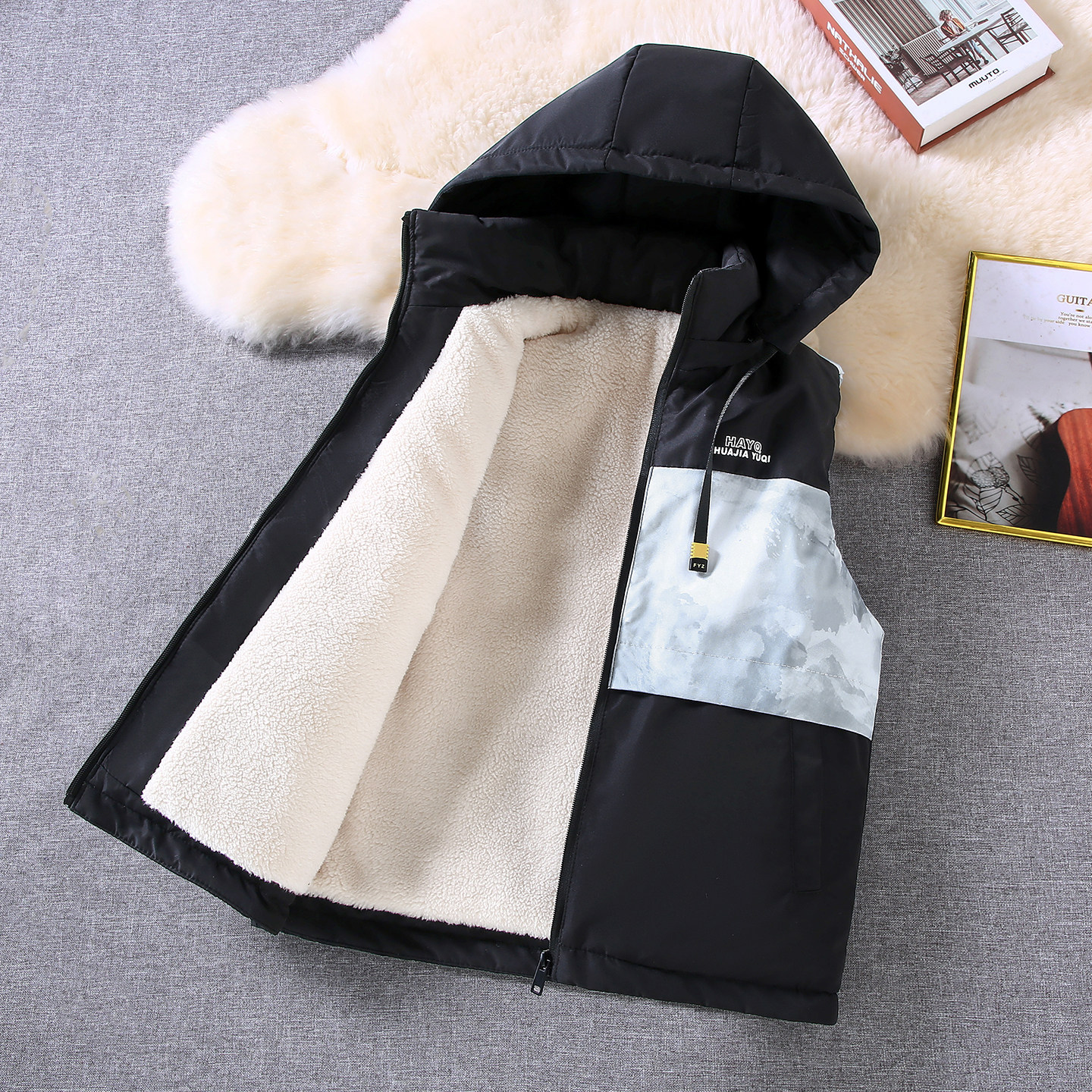 男童马甲秋冬款2025新款儿童加绒加厚坎肩背心外穿洋气保暖外套潮,淘宝优惠券,粉丝福利购,淘宝优惠卷