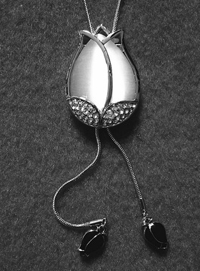 毛衣链日韩猫眼石项链挂件