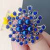 Accessories Snowflake Pearl Brooch Flower Corsage Pin