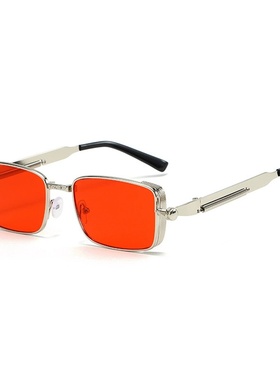 复古方框蒸汽朋克眼镜时尚太阳镜女sunglasses欧美嘻哈个性墨镜男