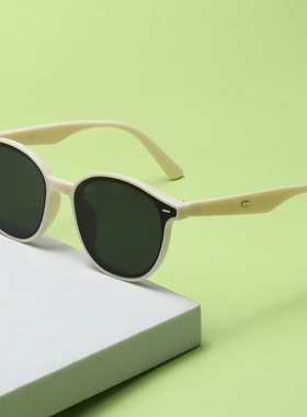 橄榄绿框墨镜2022新款太阳镜女日落色网红同款防紫外线眼镜