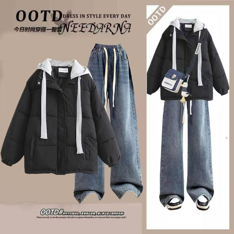 冬季15少女棉服13岁一套衣服12初中学生14-17女孩休闲裤保暖套装,淘宝优惠券,粉丝福利购,淘宝优惠卷