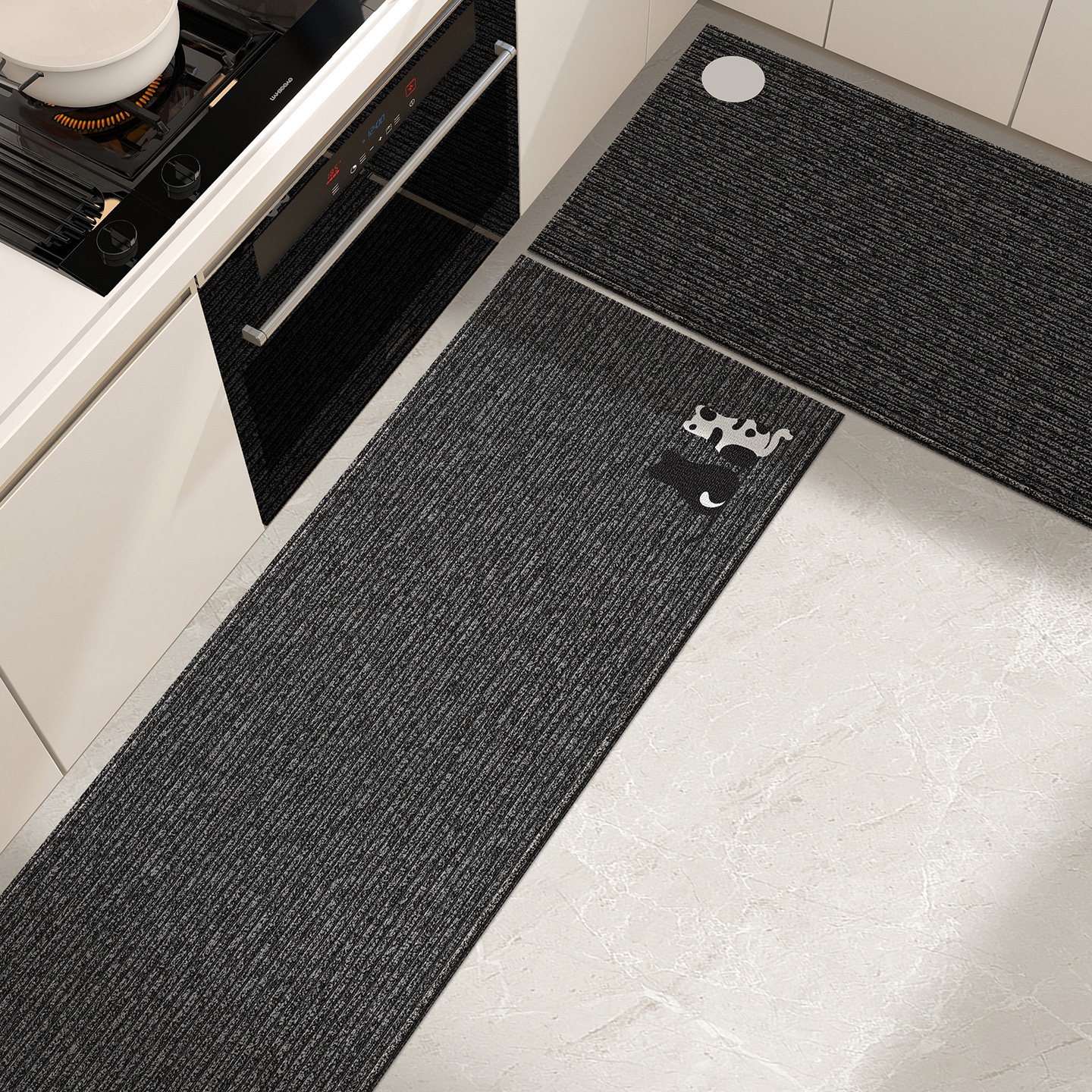厨房地垫防油防水可擦免洗耐磨耐脏垫子厨房门口地毯家用长条地毯,淘宝优惠券,粉丝福利购,淘宝优惠卷