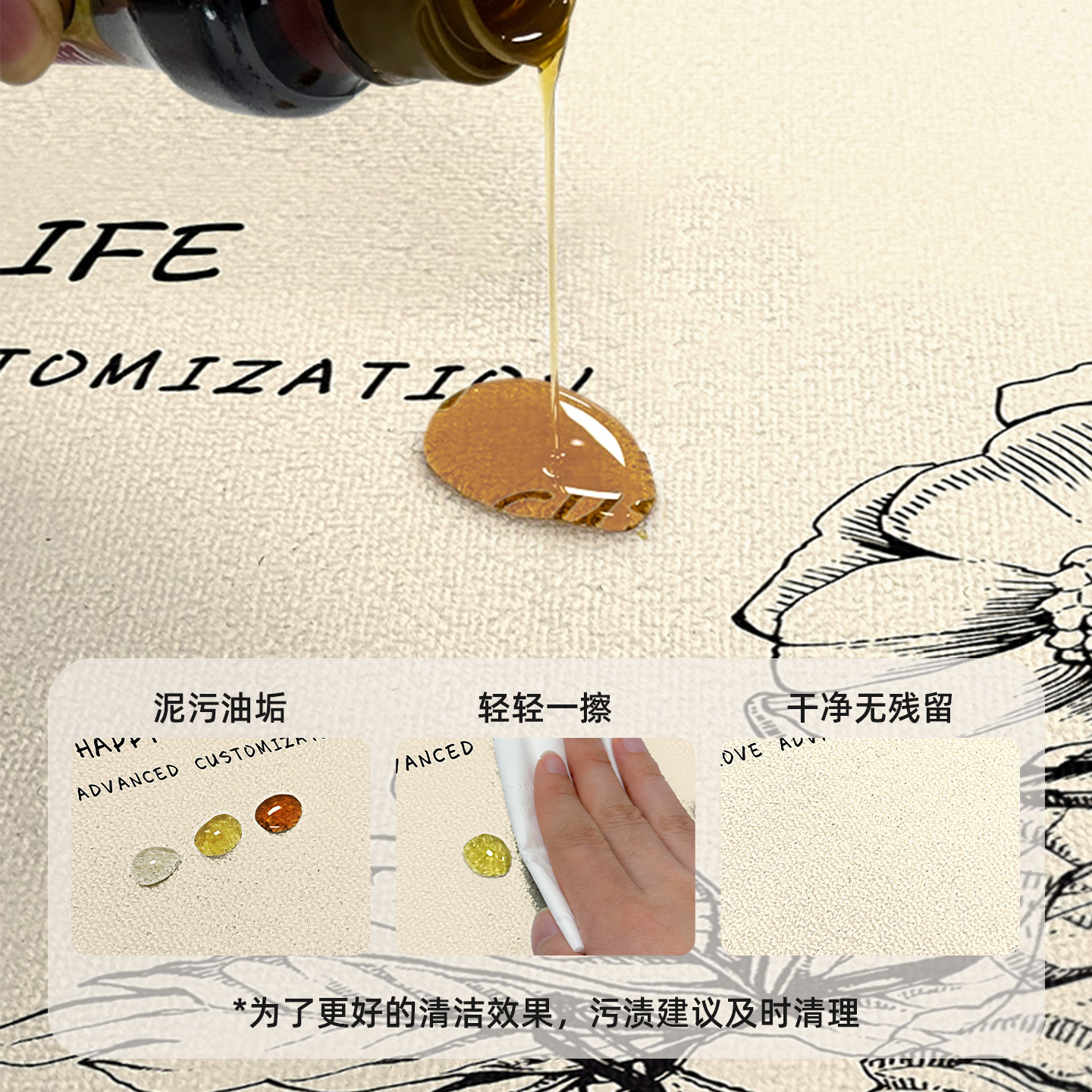 厨房地垫轻奢风防滑防油满铺家用防水新款耐磨耐脏脚垫可定制地毯,淘宝优惠券,粉丝福利购,淘宝优惠卷