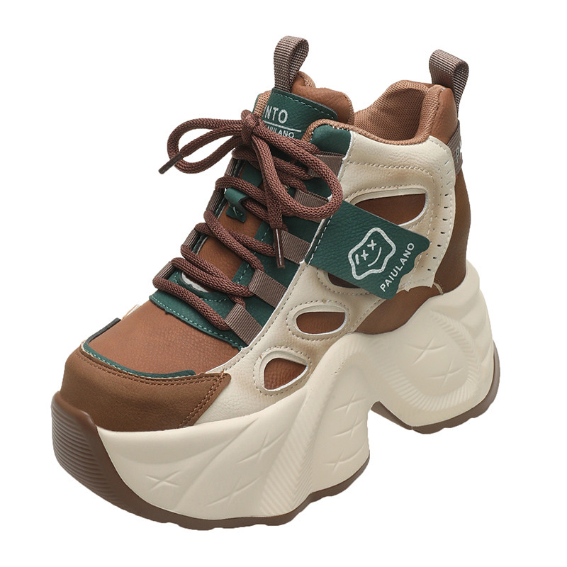 炸街厚底老爹鞋女ins潮2025春季新款内增高10cm小个子休闲运动鞋,淘宝优惠券,粉丝福利购,淘宝优惠卷