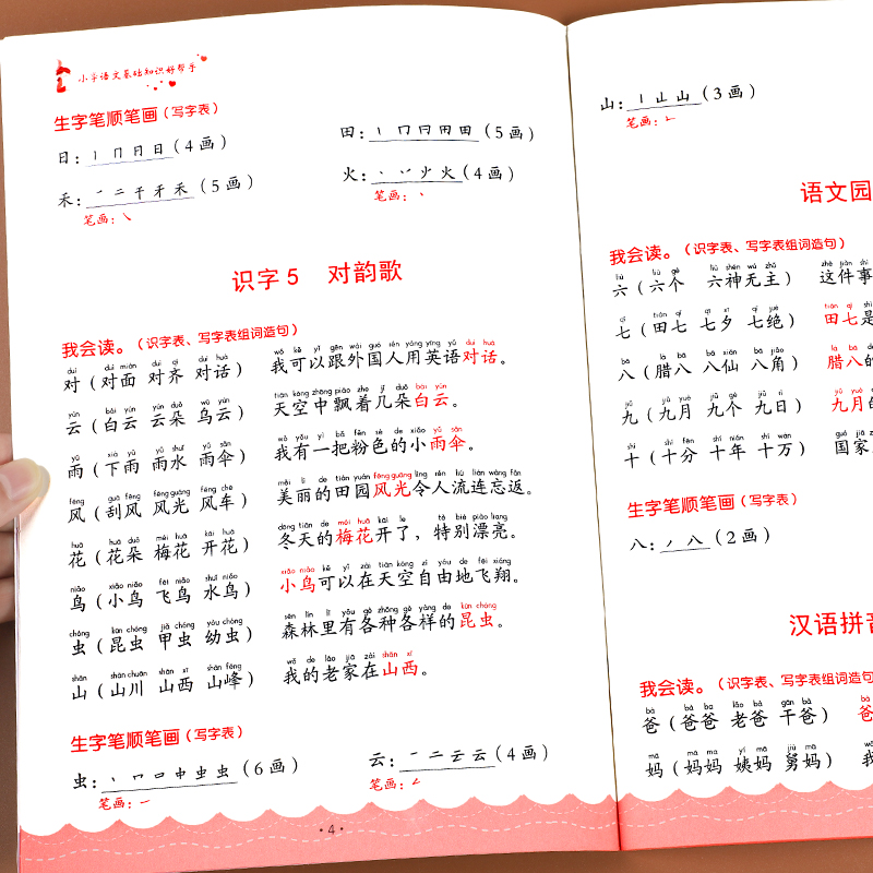 一年级上册下册生字组词造句阅读本人教版小学一年级每日晨读带拼音字词基础训练大全词语句子积累手册晨读本识字表拼音专项训练