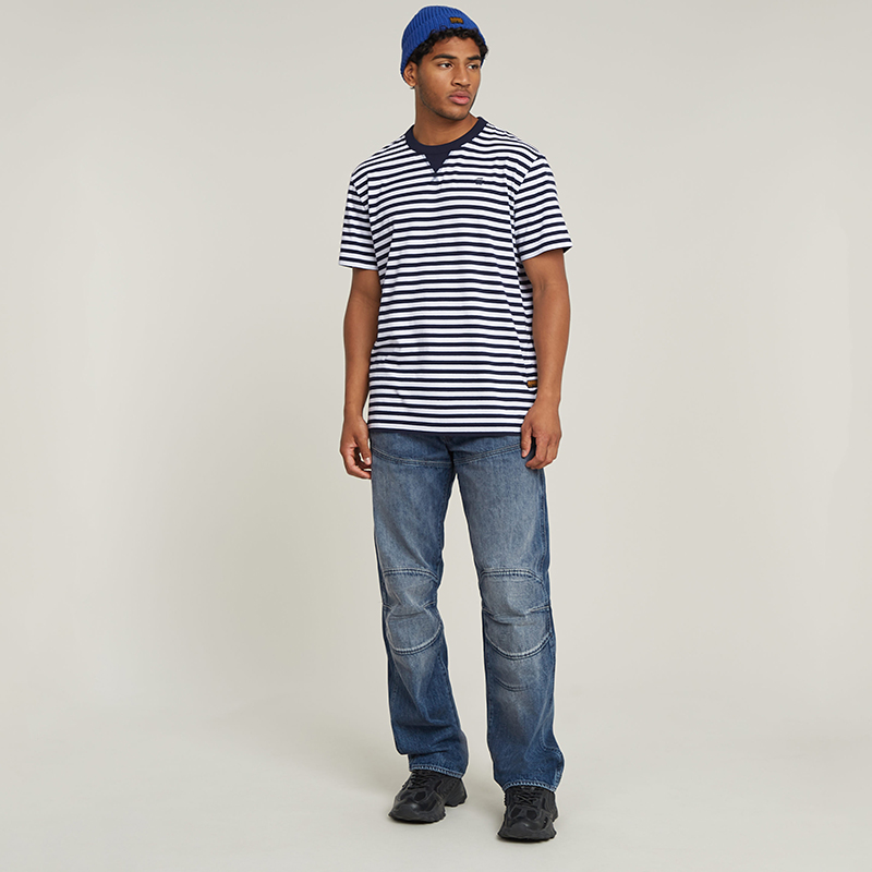 G-STAR RAW冬季5620机车帅气直筒修饰腿型男士硬挺牛仔裤D23699 - 图1