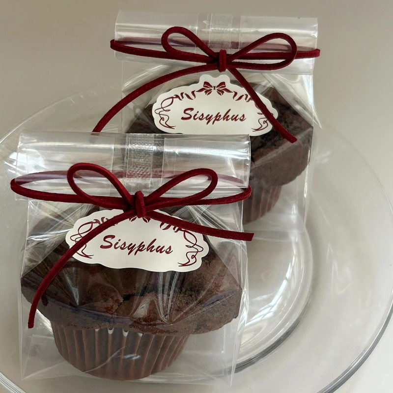 diy装扮透明小甜品蛋糕装饰包装袋皮龙绳丝带纸托自立袋礼品袋子,淘宝优惠券,粉丝福利购,淘宝优惠卷