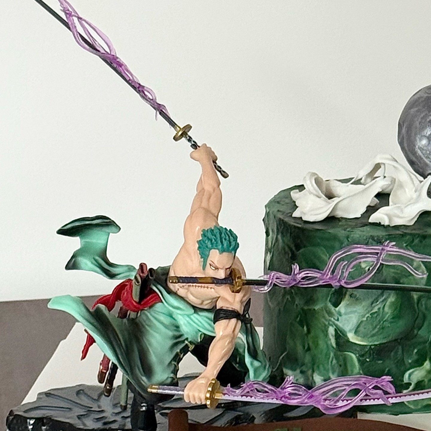 网红男孩款海贼王索隆蛋糕装饰男朋友生日三千大世界主题玩具摆件,淘宝优惠券,粉丝福利购,淘宝优惠卷