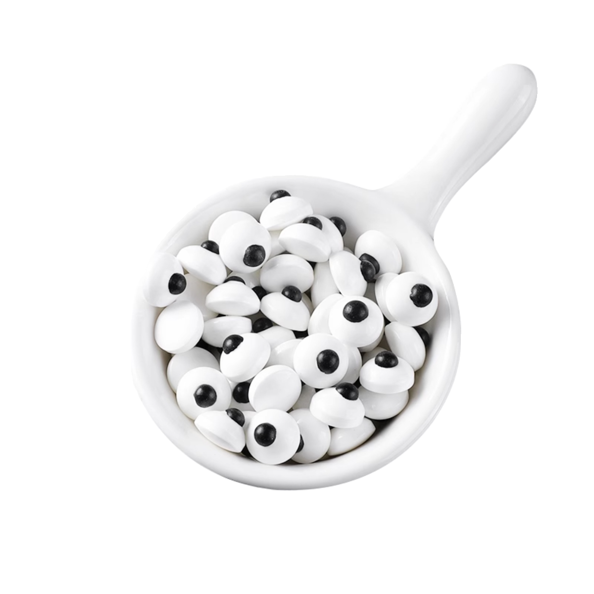 万圣节搞怪大小眼睛糖珠蛋糕装饰脆米球奥利奥饼干碎比利时饼干